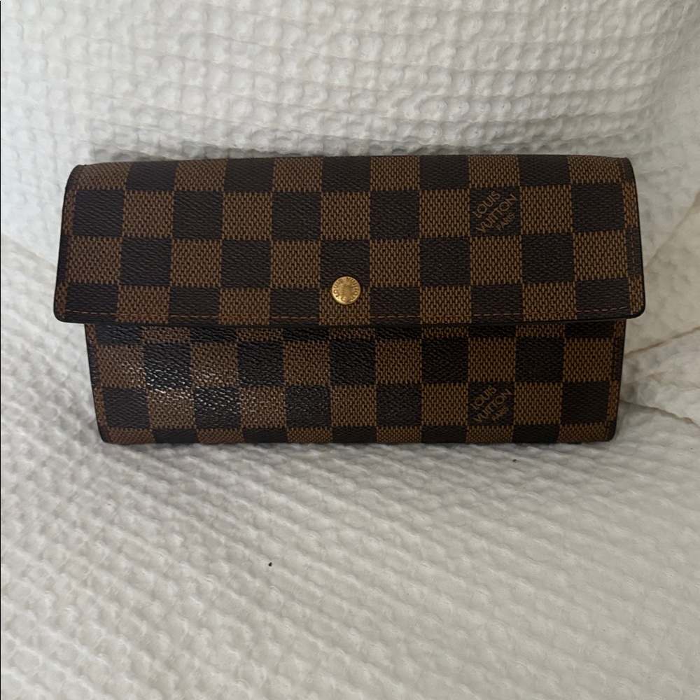 Louis Vuitton Brown Checkered Wallet